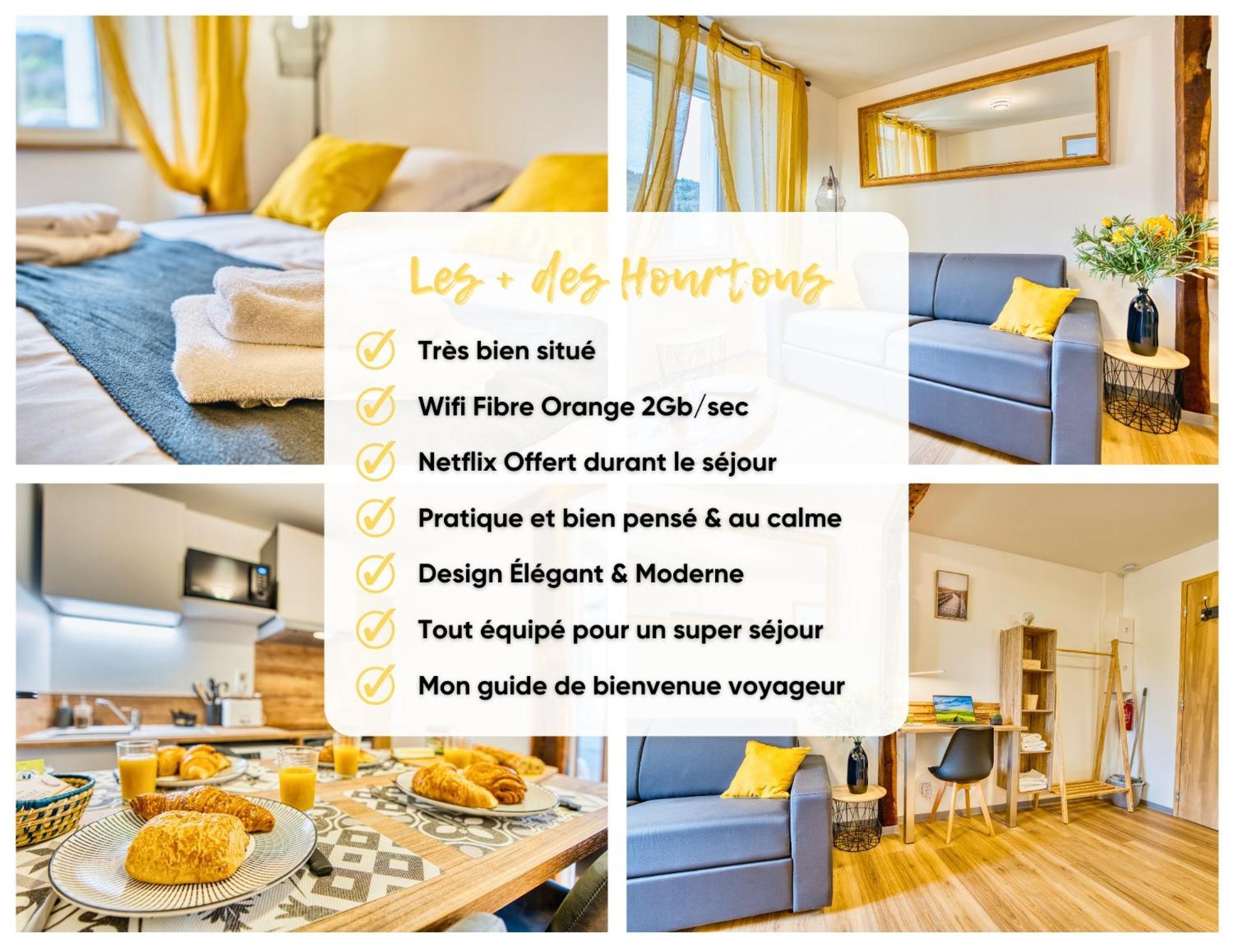 Les Hourtous Netflix Wi-Fi Fibre Terasse 4 Pers Apartment Banassac Exterior photo